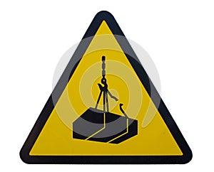 Danger loads suspended