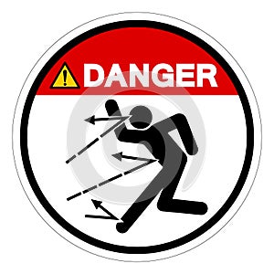 Danger Of Material Spattering Symbol Sign, Vector Illustration, Isolate On White Background Label .EPS10