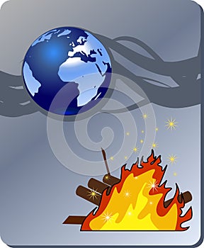 Danger nature - conflagration, wildfire