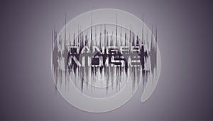 Danger noice background