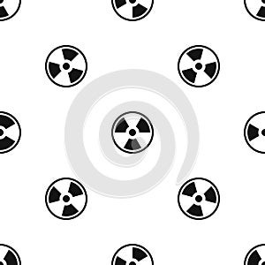 Danger nuclear pattern seamless black