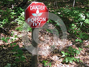 Danger Poison Ivy Sign