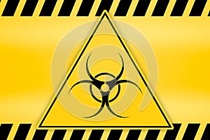 Danger ribbon and sign Attention biohazard and falling warning signs Caution tape restricted access safety and hazard stripes