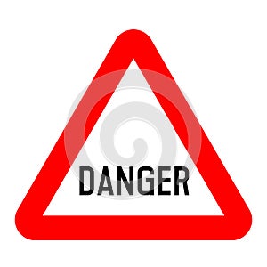 Danger road sign illustration