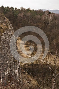 Danger rock of ZakrzÃ³wek in Krakow, Poland