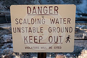 Danger -- Scalding Water -- Keep Out