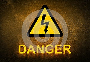 Danger sign photo