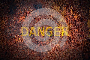 Danger sign background