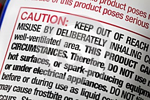 Danger sign caution hazardous misuse chemical label hazard hazmat