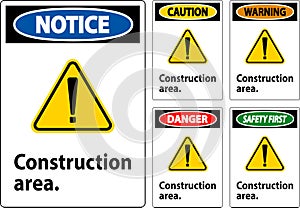 Danger Sign Construction Area