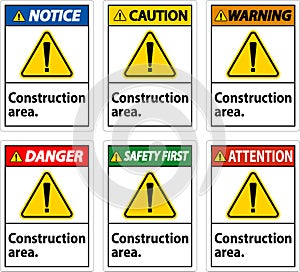 Danger Sign Construction Area