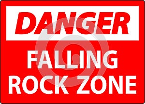 Danger Sign, Falling Rock Zone