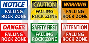 Danger Sign, Falling Rock Zone