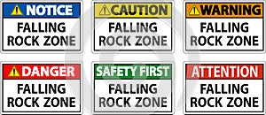 Danger Sign, Falling Rock Zone