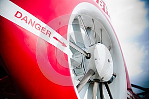 Danger Sign on Helicopter's Tail