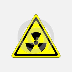 Danger sign radiation, symbol threat