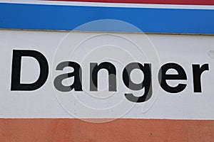 Danger sign to be displayed as a billboard