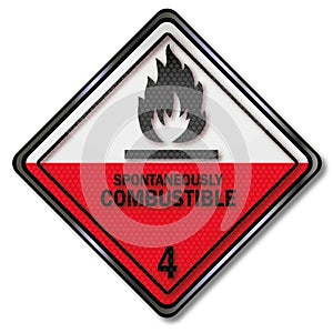 Danger sign to spontaneous combustion