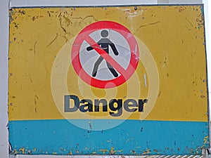 Danger signage