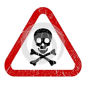 Danger skull icon