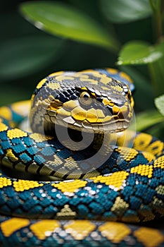 danger snake macro shot , dangerous snake close-up photo