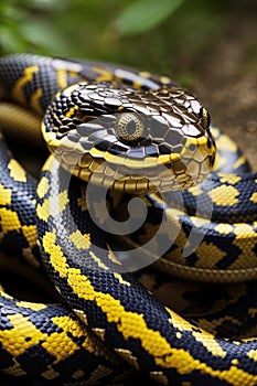 danger snake macro shot , dangerous snake close-up photo