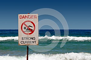 Danger Strong Current