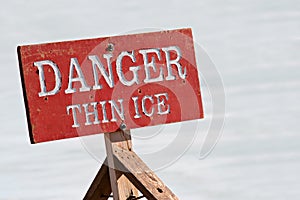 Danger thin ice