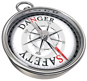 Danger vs safety conceptual compass