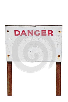 Danger Warning sign isolated