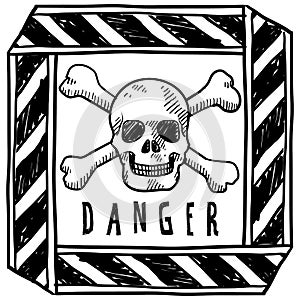 Danger warning sketch