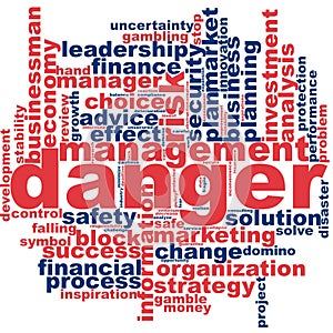 Danger word cloud