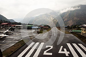 Dangerous Airport Strip - Lukla - Nepal photo