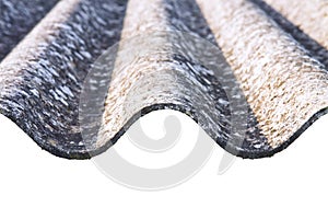 Dangerous asbestos roof - one of the most dangerous materials in