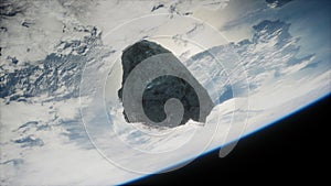 Dangerous asteroid approaching planet Earth