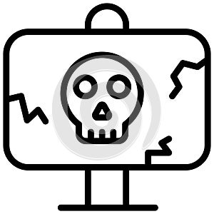 dangerous board vector line