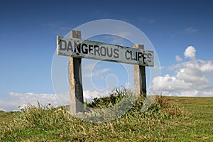 Dangerous cliffs