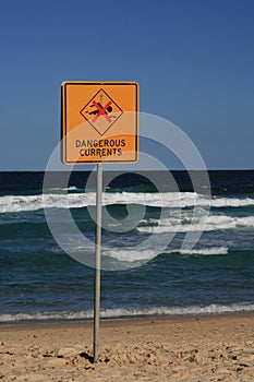 Dangerous Currents Sign