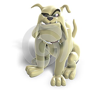 Dangerous and funny toon dog