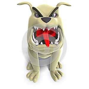 Dangerous and funny toon dog