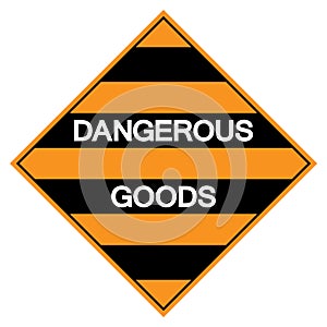 Dangerous Goods Symbol Sign, Vector Illustration, Isolate On White Background Label. EPS10