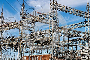 Dangerous High Voltage Electrical Power Substation V