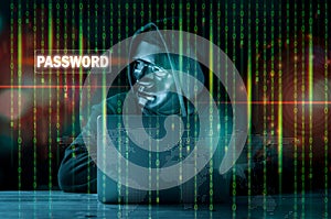 Dangerous Hooded hacker