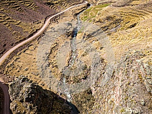 Dangerous mountain road