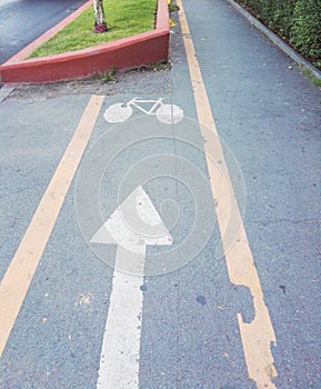 Dangerous old bicycle lane