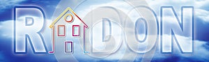 Dangerous radon gas - concept image