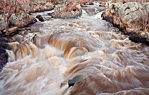 Dangerous rapids on the Potomac River