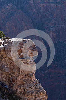 Dangerous Rock Platform at Grand Canyon