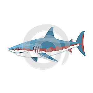 Dangerous Shark, the Fierce Predator of the Underwater World - Aquatic Wildlife, Ai Generative