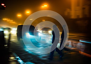 Dangerous situation on zebra crossing